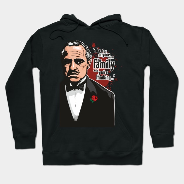 The Godfather Hoodie by Jamie Lee Art